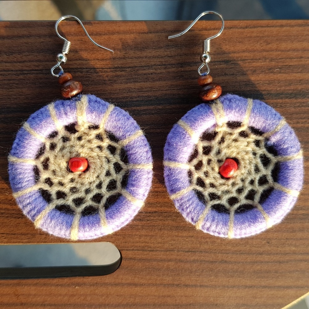 Handmade Earrings Bohemian Jewelry North Thailand